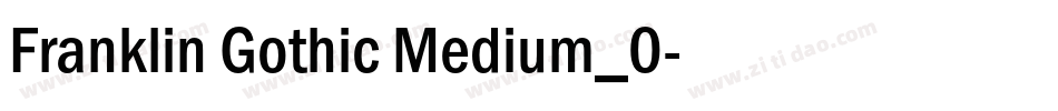 Franklin Gothic Medium_0字体转换